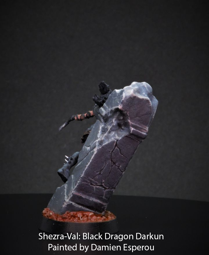RPG/Tabletop Gaming Miniature - Shezra-Val - Black Dragon Faction Darkun - Unpainted