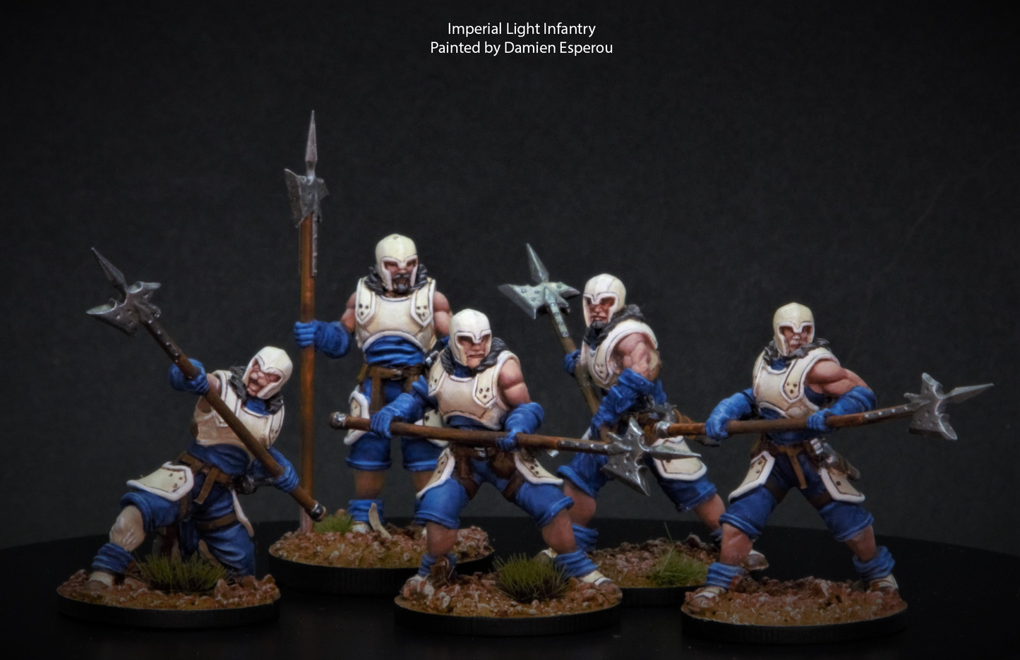 Imperial Light Infantry Halberders Set 1 - Miniatures - Set of 7