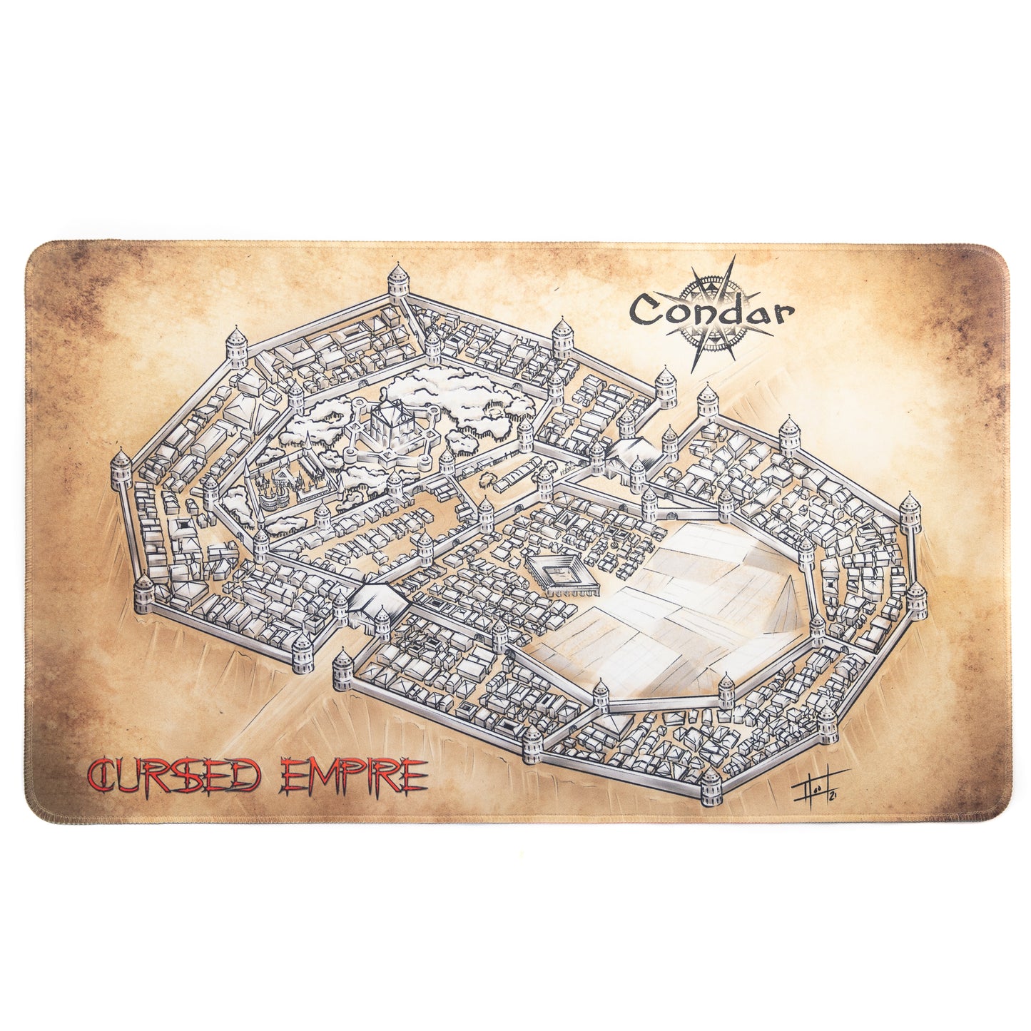 Cursed Empire Game Mat reverse