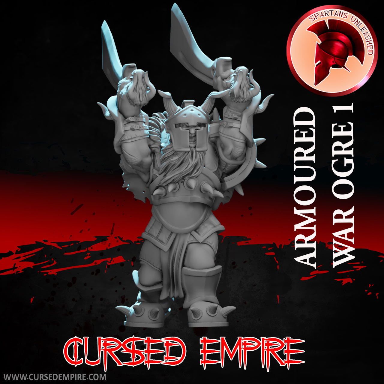 Armoured Ogres Set 1 - Miniatures - Set of 3
