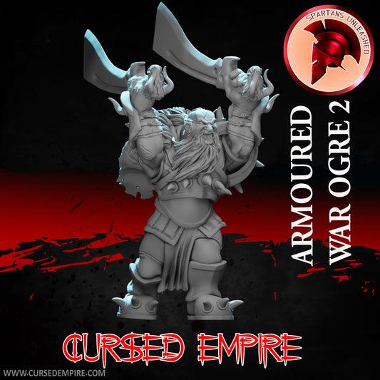 RPG/Tabletop Gaming Miniature - Armoured War Ogre 2 - Unpainted