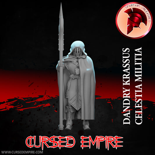 RPG/Tabletop Gaming Miniature - Celestia Militia - Dandry Krassus - Unpainted