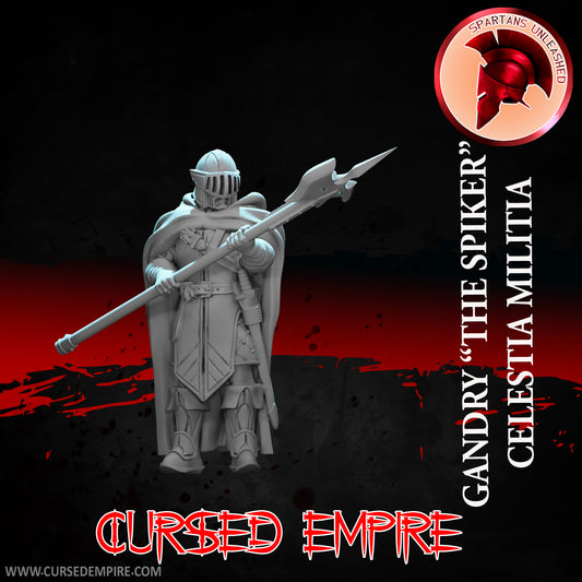 RPG/Tabletop Gaming Miniature - Celestia Militia - Gandry "The Spiker" - Unpainted