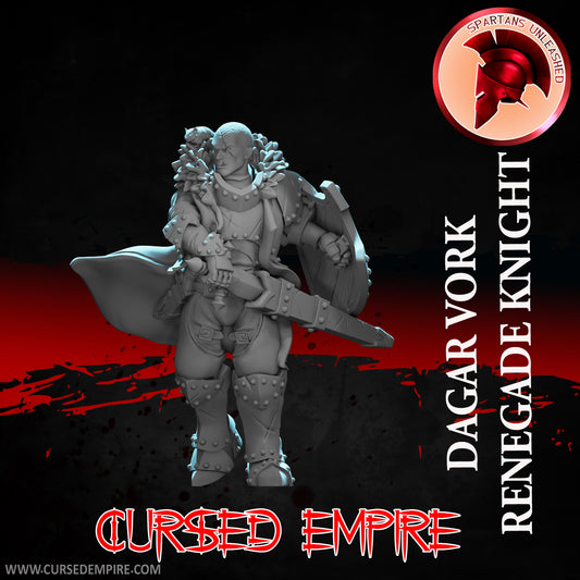 RPG/Tabletop Gaming Miniature - Renegade Knight Dagar Vork - Unpainted