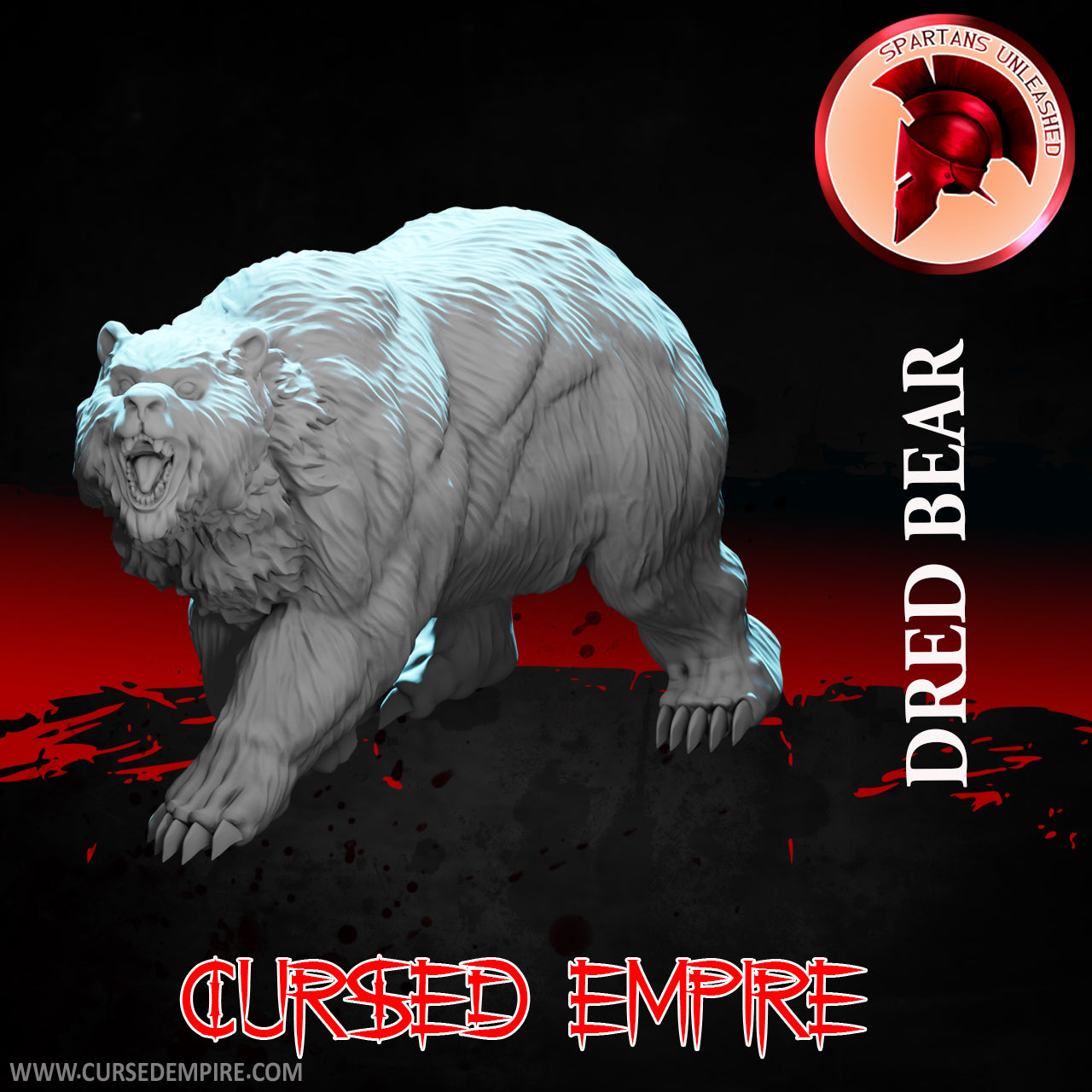 RPG/Tabletop Gaming Miniature - Dred Bear - Unpainted