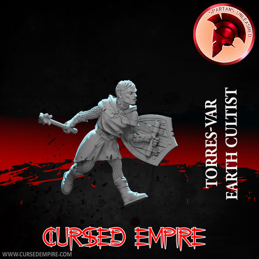 RPG/Tabletop Gaming Miniature - Earth Cultist - Torres-Var - Unpainted