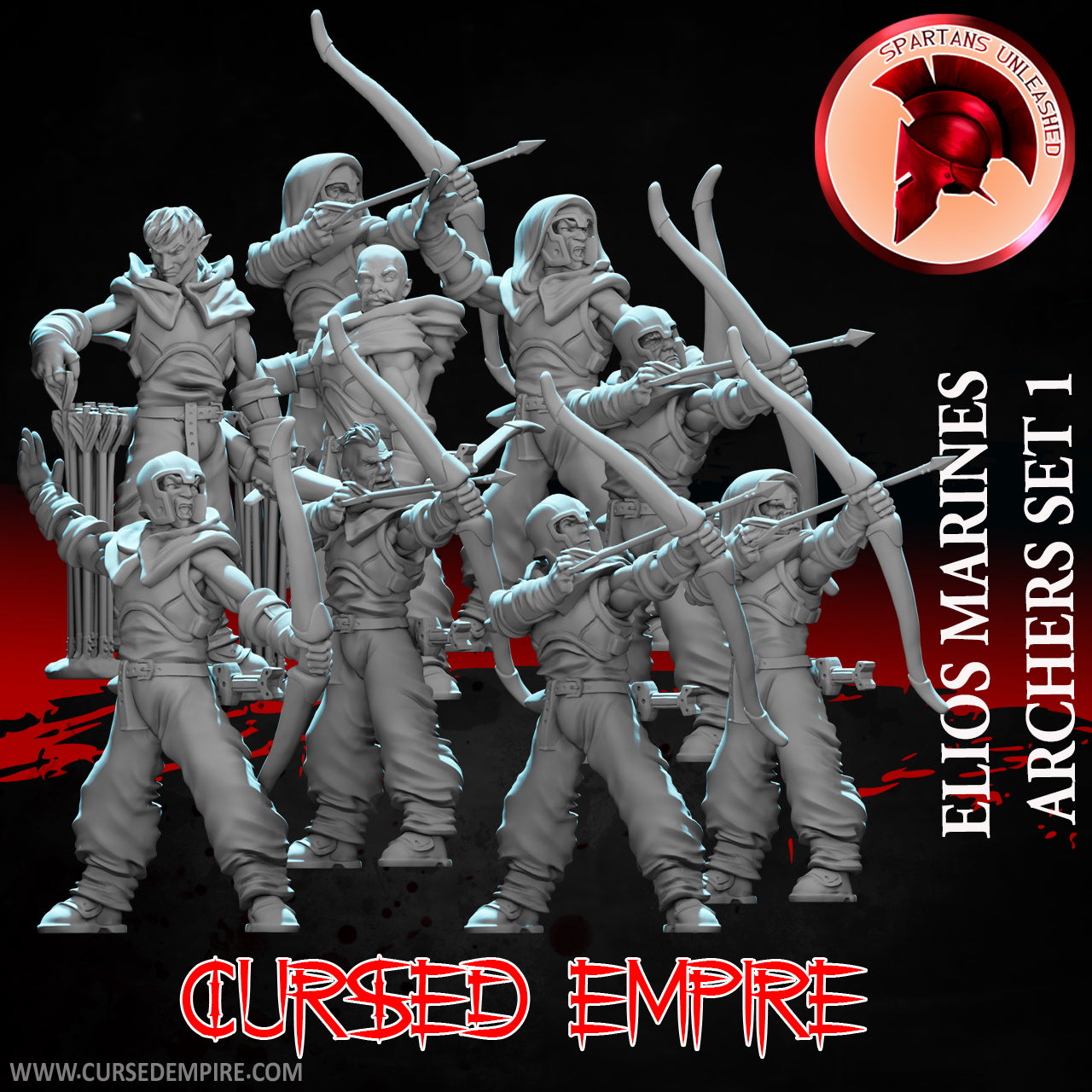 Elios Marine Archers Set 1 - Miniatures - Lot de 9