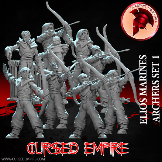 Elios Marine Archers Set 1 - Miniatures - Set of 9