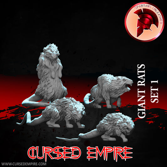 Giant Rats Set 1 - Miniatures - Set of 4