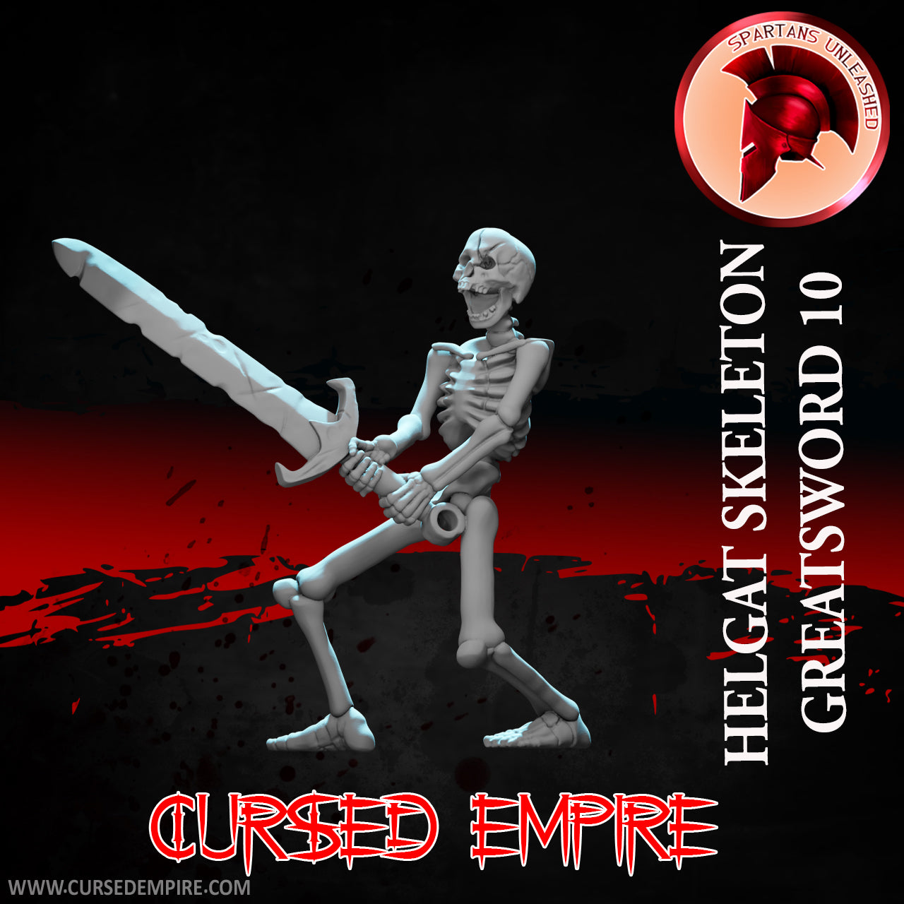 Skeleton Greatsword Warriors Set 2 - Miniatures - Ensemble de 5