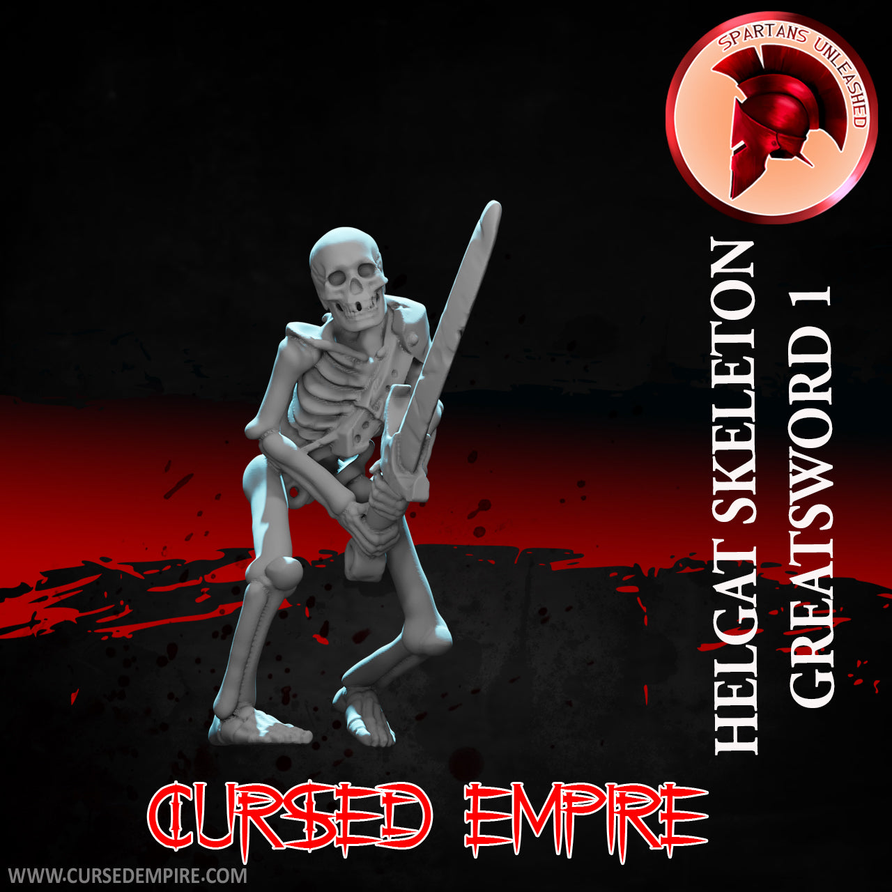 Skeleton Greatsword Warriors Set 1 - Miniatures - Ensemble de 5