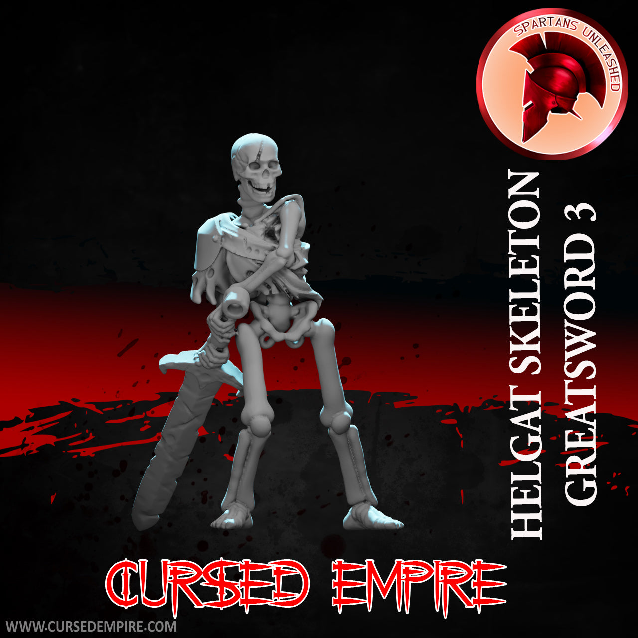 Skeleton Greatsword Warriors Set 1 - Miniatures - Ensemble de 5