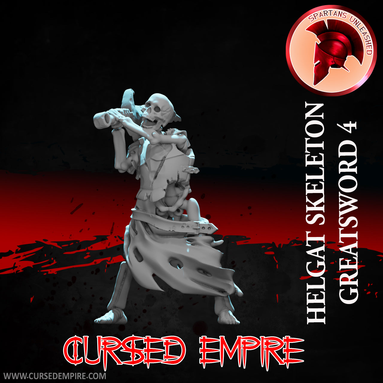 Skeleton Greatsword Warriors Set 1 - Miniatures - Ensemble de 5