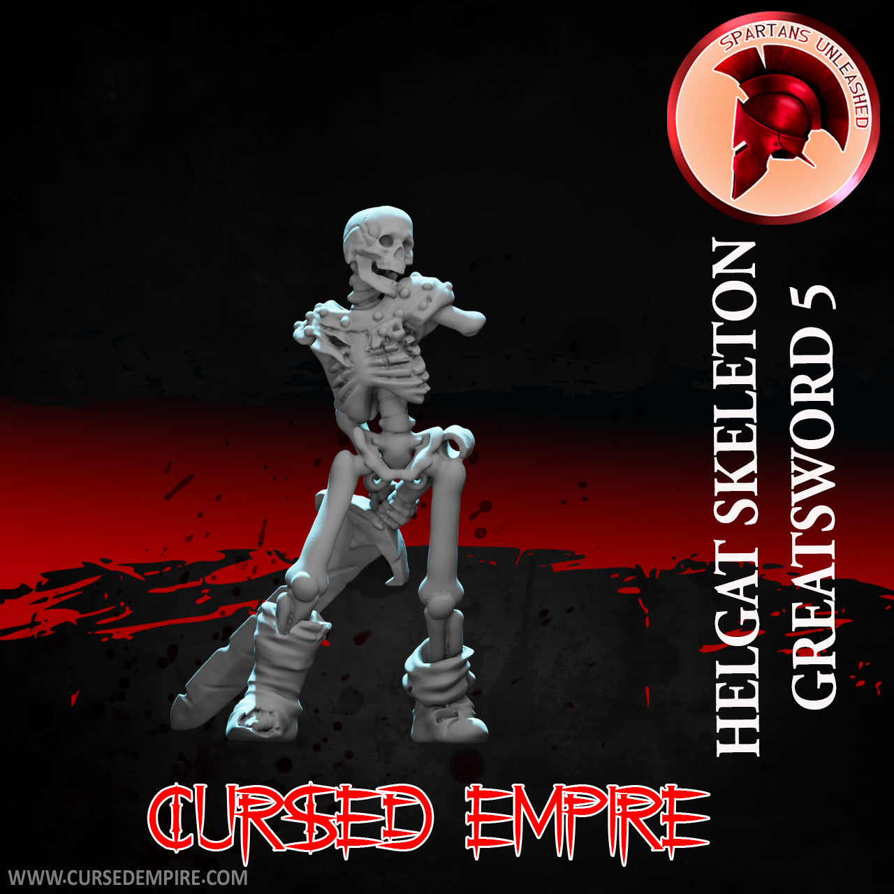 Skeleton Greatsword Warriors Set 1 - Miniatures - Ensemble de 5