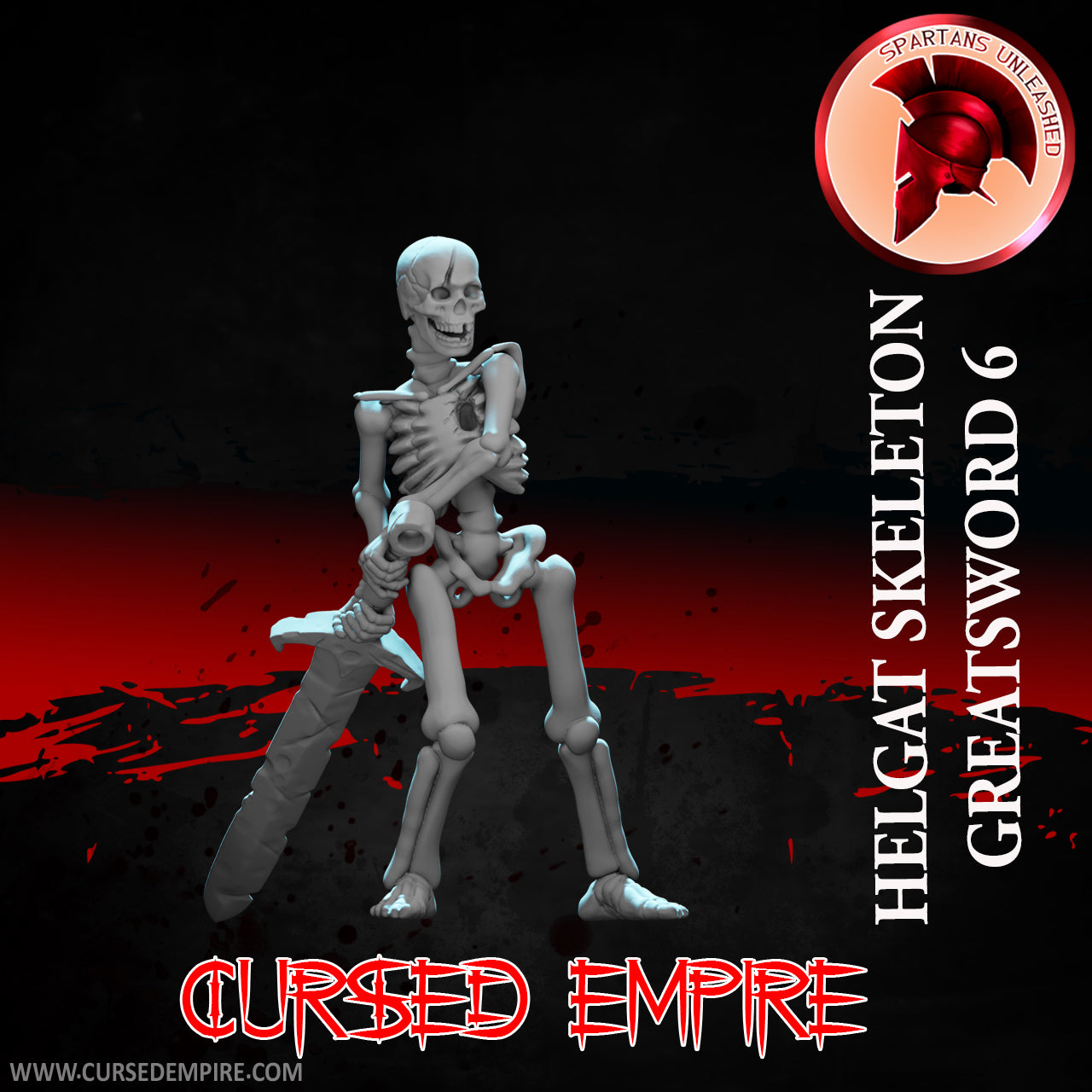 Skeleton Greatsword Warriors Set 2 - Miniatures - Ensemble de 5