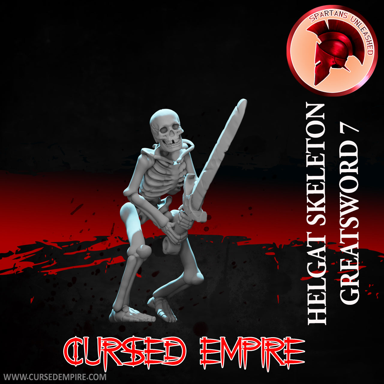 Skeleton Greatsword Warriors Set 2 - Miniatures - Ensemble de 5