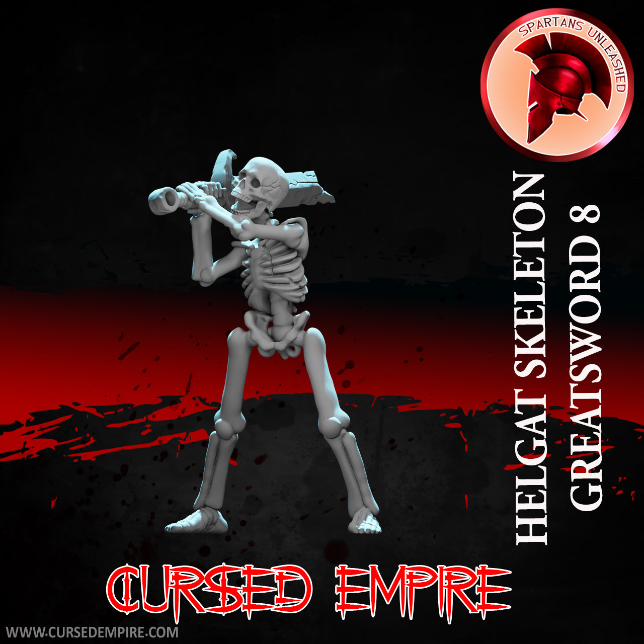 Skeleton Greatsword Warriors Set 2 - Miniatures - Ensemble de 5