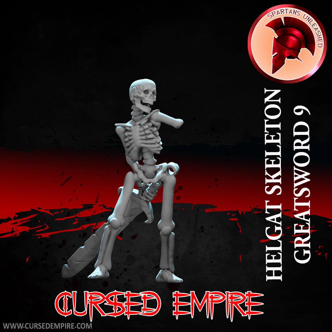 Skeleton Greatsword Warriors Set 2 - Miniatures - Ensemble de 5