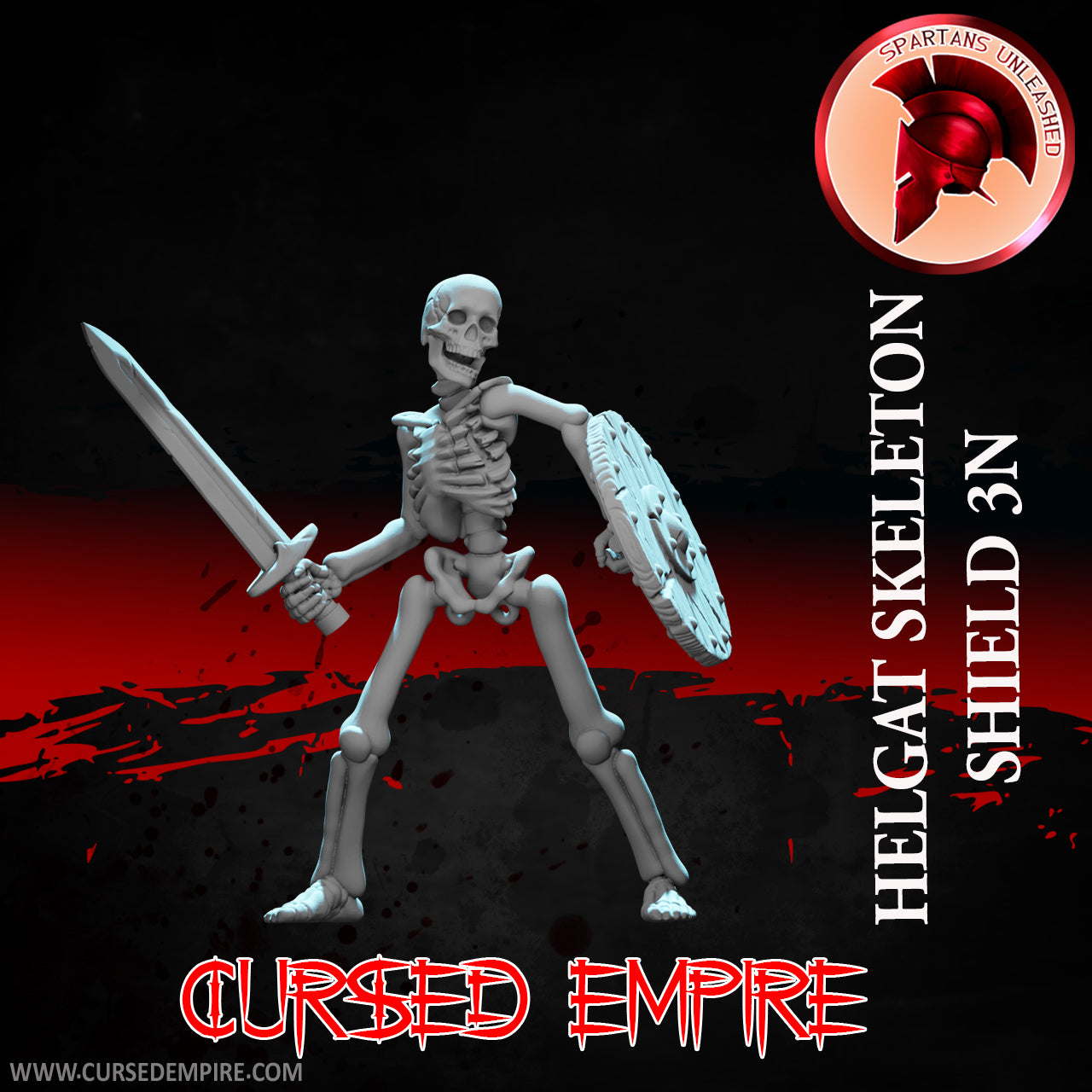 Skeleton Shield Warriors Set 1 - Miniatures - Set of 5