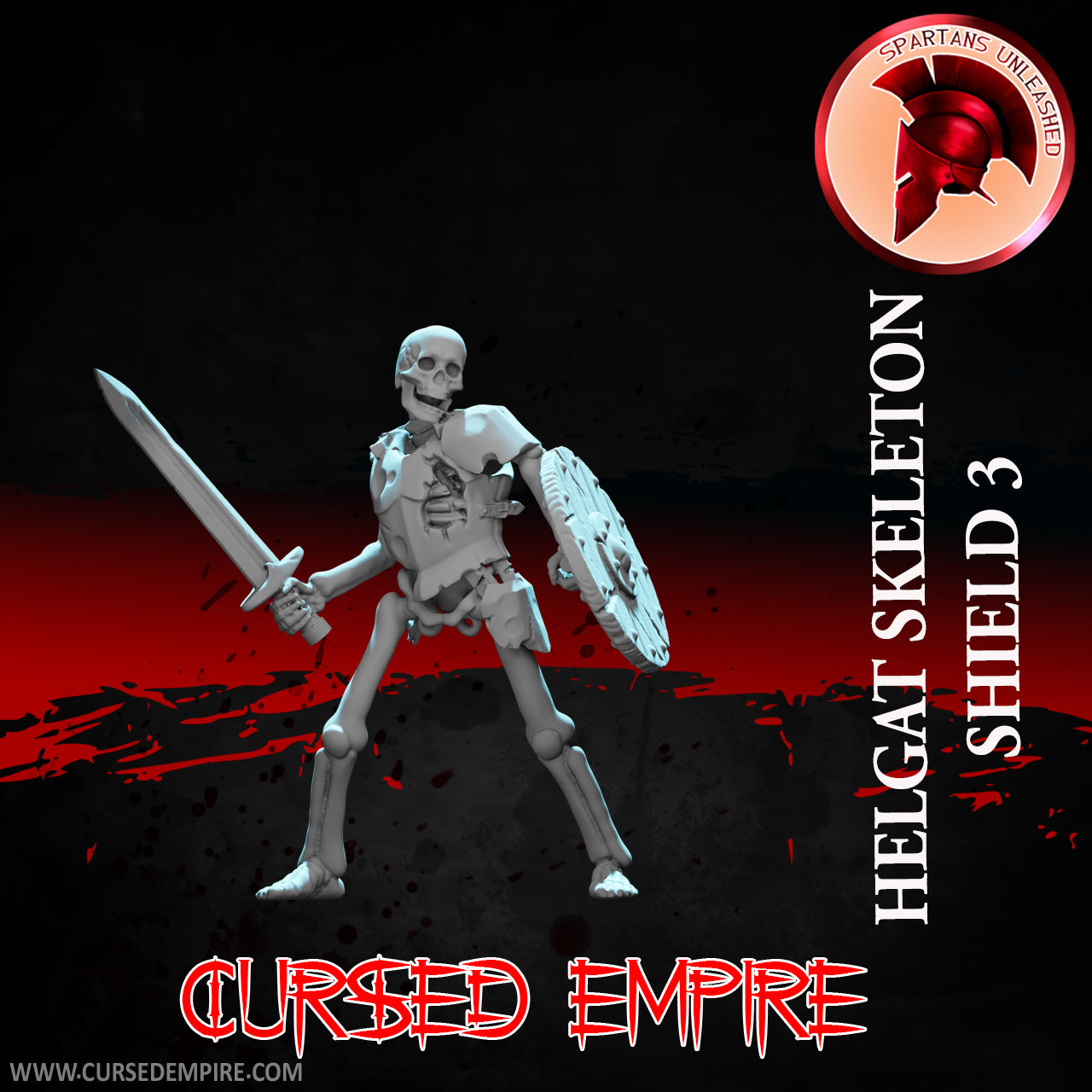 Skeleton Shield Warriors Set 2 - Miniatures - Set of 5