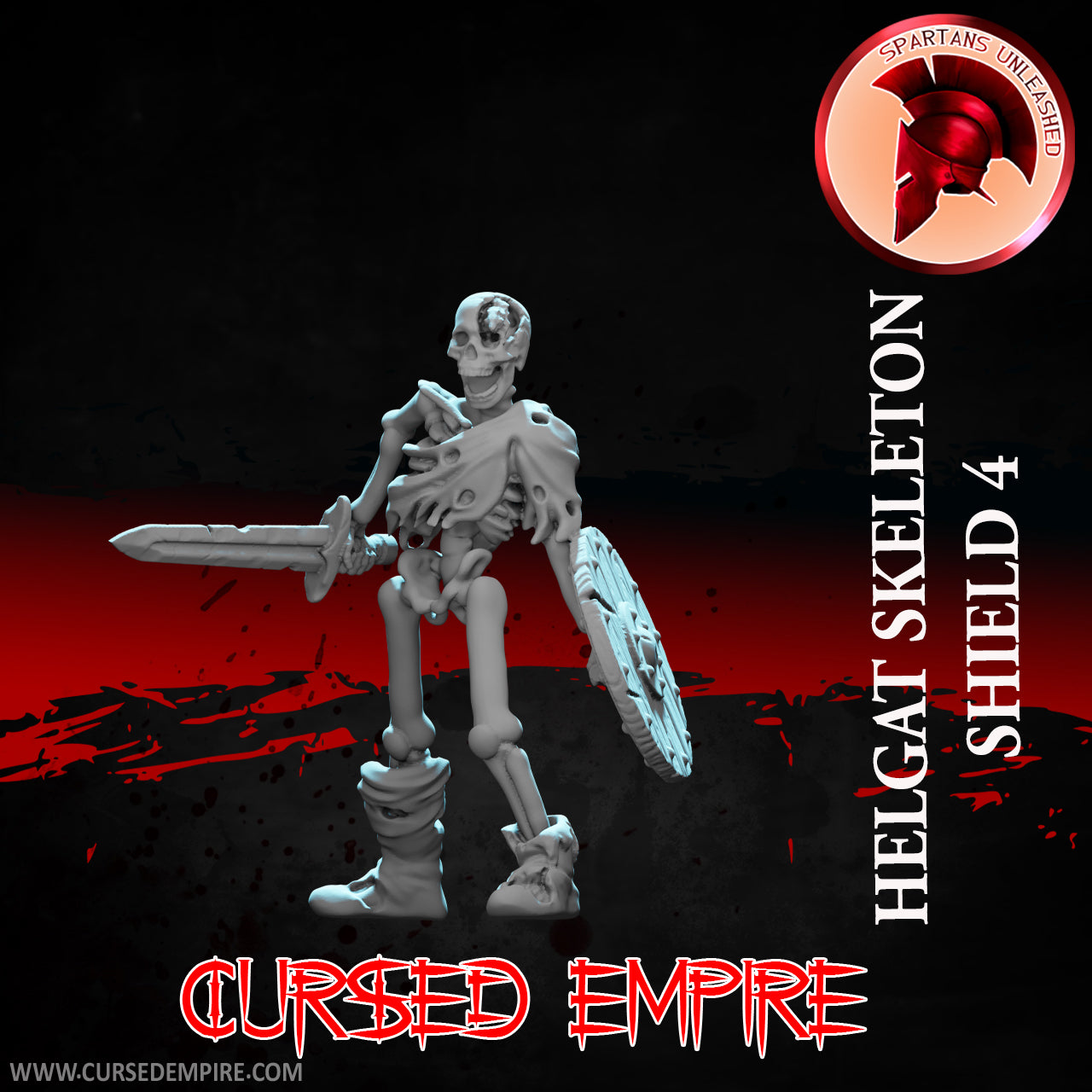Skeleton Shield Warriors Set 2 - Miniatures - Set of 5