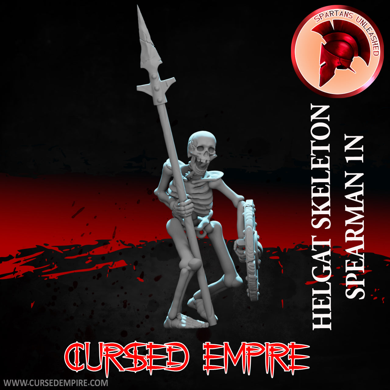 Skeleton Spear Warriors Set 1 - Miniatures - Set of 5