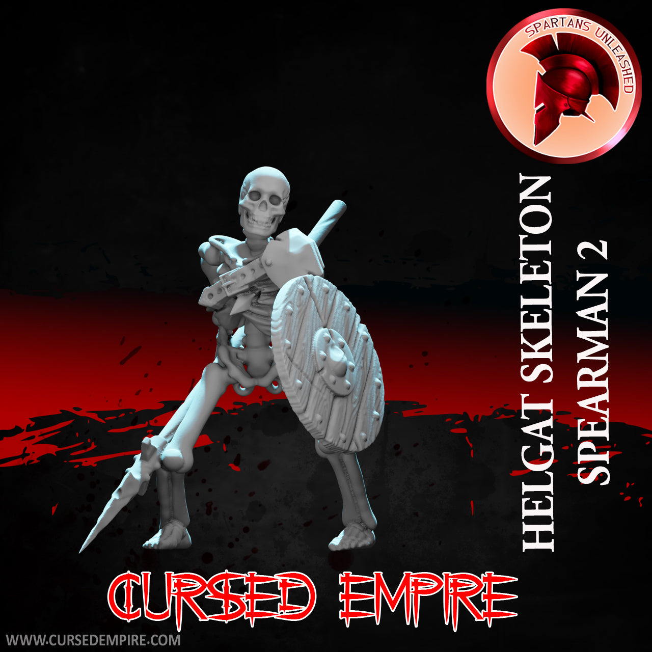Skeleton Spear Warriors Set 2 - Miniatures - Set of 5