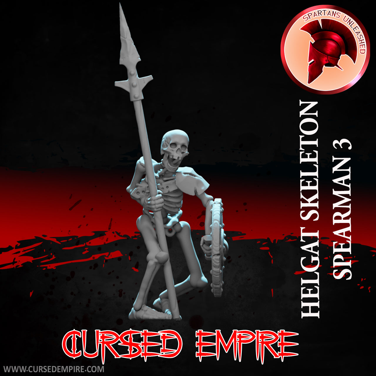 Skeleton Spear Warriors Set 2 - Miniatures - Set of 5