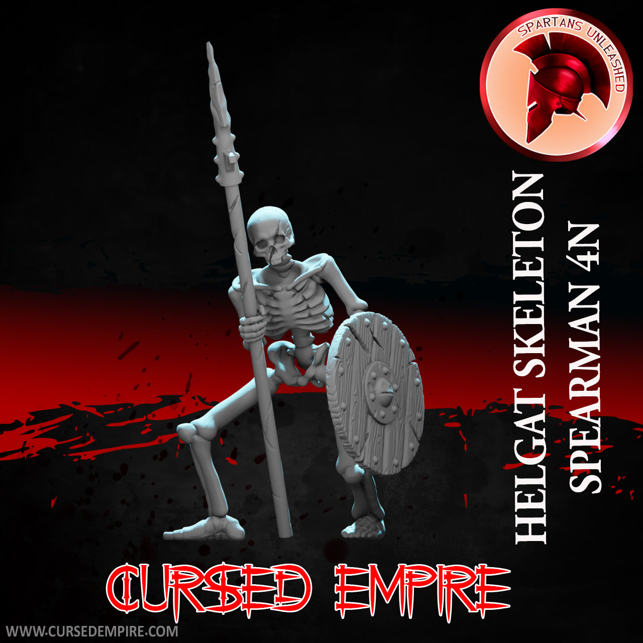 Skeleton Spear Warriors Set 1 - Miniatures - Set of 5