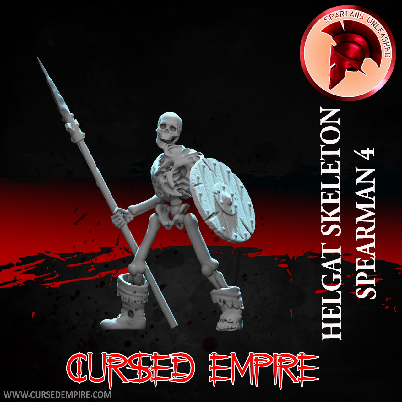 Skeleton Spear Warriors Set 2 - Miniatures - Set of 5