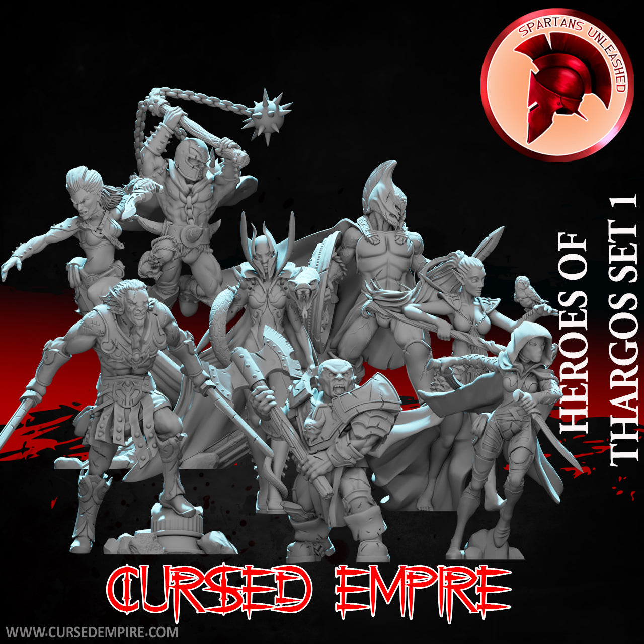 Heroes of Thargos "First Wave" Miniatures - Set of 8