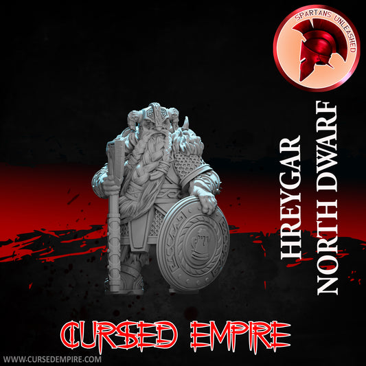 RPG/Tabletop Gaming Miniature - North Dwarf Hreygar - Unpainted