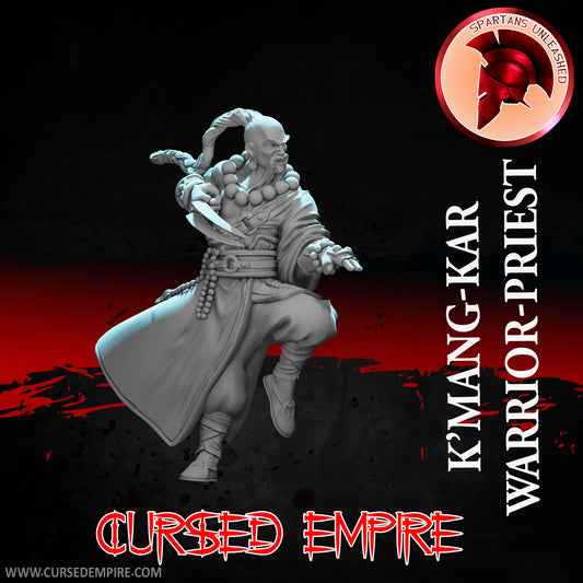 RPG/Tabletop Gaming Miniature - Warrior-Priest K'mang-Kar - Unpainted