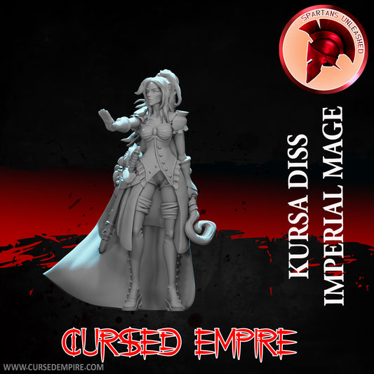 RPG/Tabletop Gaming Miniature - Imperial Mage Kursa Diss - Unpainted