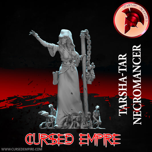 RPG/Tabletop Gaming Miniature - Necromancer Tarsha-Tar - Unpainted