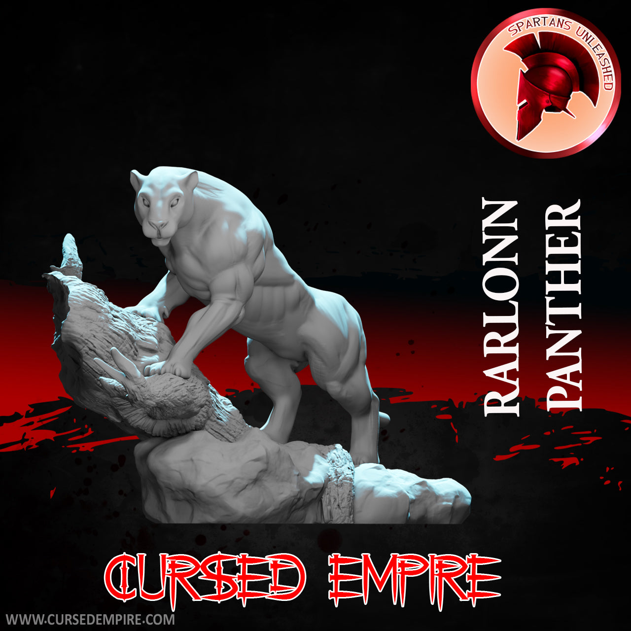 RPG/Tabletop Gaming Miniature - Rarlonn Panther - Unpainted