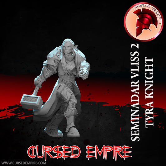 RPG/Tabletop Gaming Miniature - Tyra Knight Seminadar Vliss 2 - Unpainted