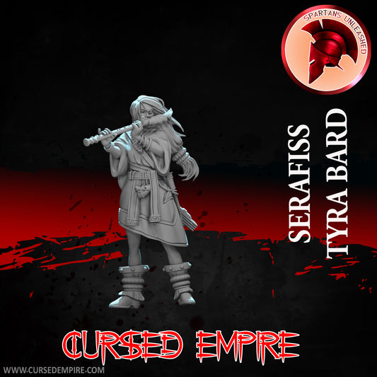 RPG/Tabletop Gaming Miniature - Tyra Bard Serafiss - Unpainted