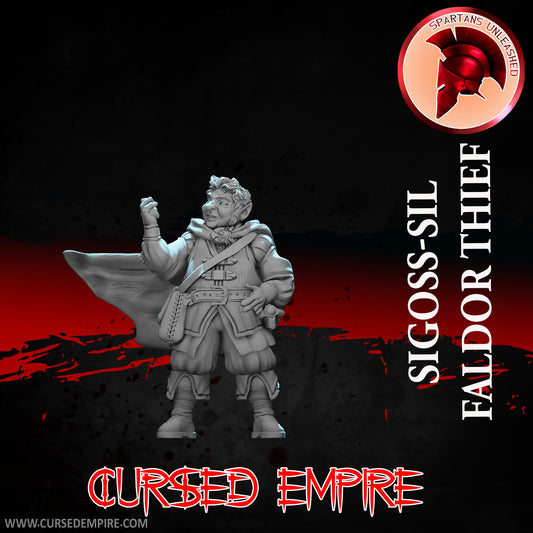 RPG/Tabletop Gaming Miniature - Faldor Thief Siggos-Sil - Unpainted