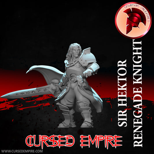 RPG/Tabletop Gaming Miniature - Renegade Knight Sir Hektor - Unpainted