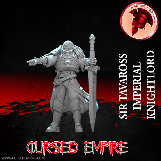RPG/Tabletop Gaming Miniature - Imperial Knightlord Sir Tavaross - Unpainted