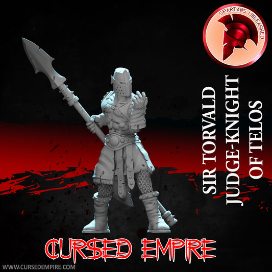 RPG/Tabletop Gaming Miniature - Judge Knight of Telos Sir Torvald - Unpainted