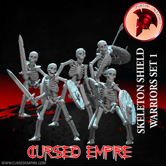 Skeleton shield warriors