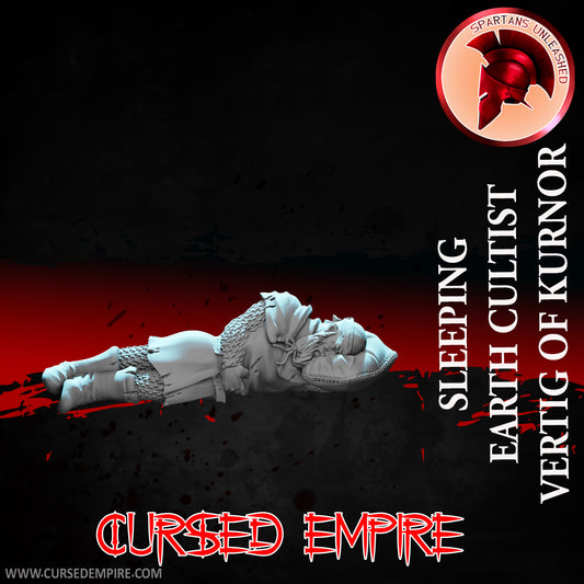 RPG/Tabletop Gaming Miniature - Sleeping Earth Cultist Vertig of Kurnor - Unpainted