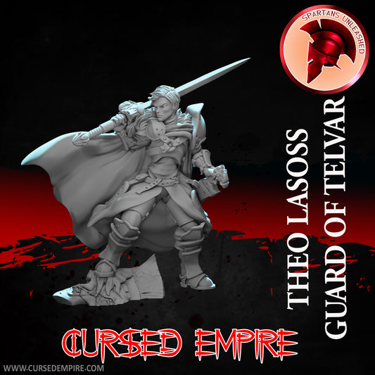 RPG/Tabletop Gaming Miniature - Guard of Telvar Theo Lasoss - Unpainted