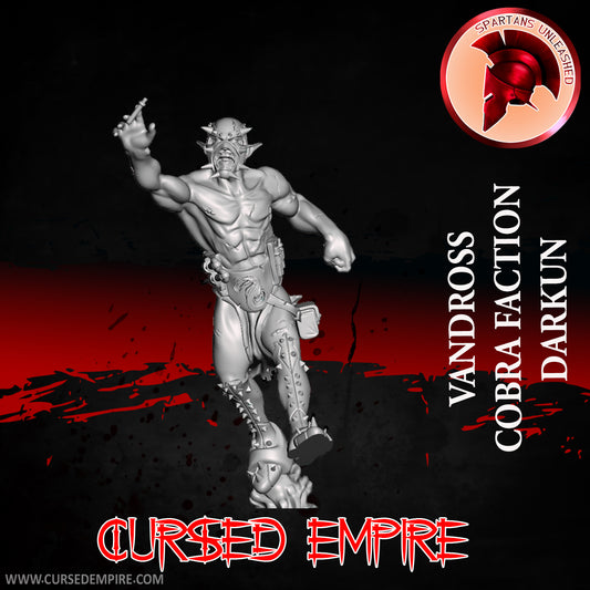 RPG/Tabletop Gaming Miniature - Vandross - Cobra Faction Darkun - Unpainted