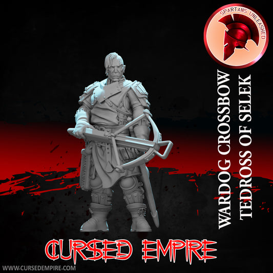 RPG/Tabletop Gaming Miniature - War Dog Crossbow Tedross of Selek - Unpainted
