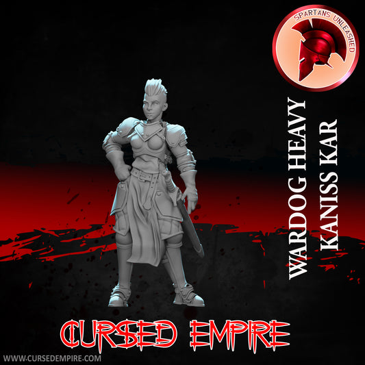 RPG/Tabletop Gaming Miniature - War Dog Heavy Kaniss Kar - Unpainted