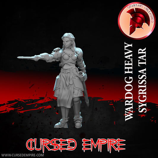RPG/Tabletop Gaming Miniature - War Dog Heavy Sygrissa Tar - Unpainted