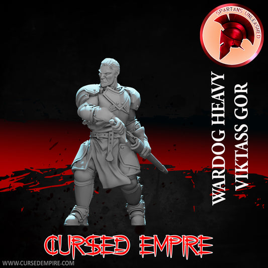 RPG/Tabletop Gaming Miniature - War Dog Heavy Viktass Gor - Unpainted